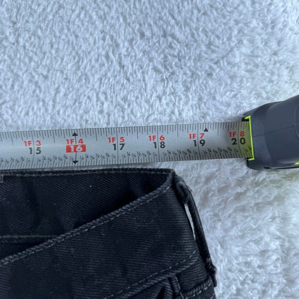 Levi's 505 38x30 Regular Fit Straight Leg Denim‎ Jeans Pants Men's Black Clean